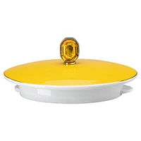 Signum teapot, Porcelain, Small, Yellow by SWAROVSKI