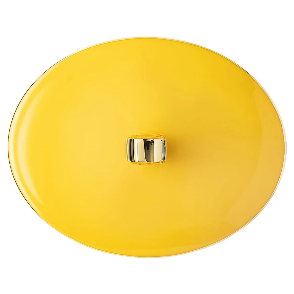 Signum teapot, Porcelain, Small, Yellow by SWAROVSKI