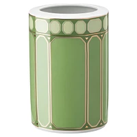 Signum vase, Porcelain, Medium, Green by SWAROVSKI