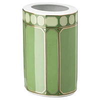Signum vase, Porcelain, Medium, Green by SWAROVSKI