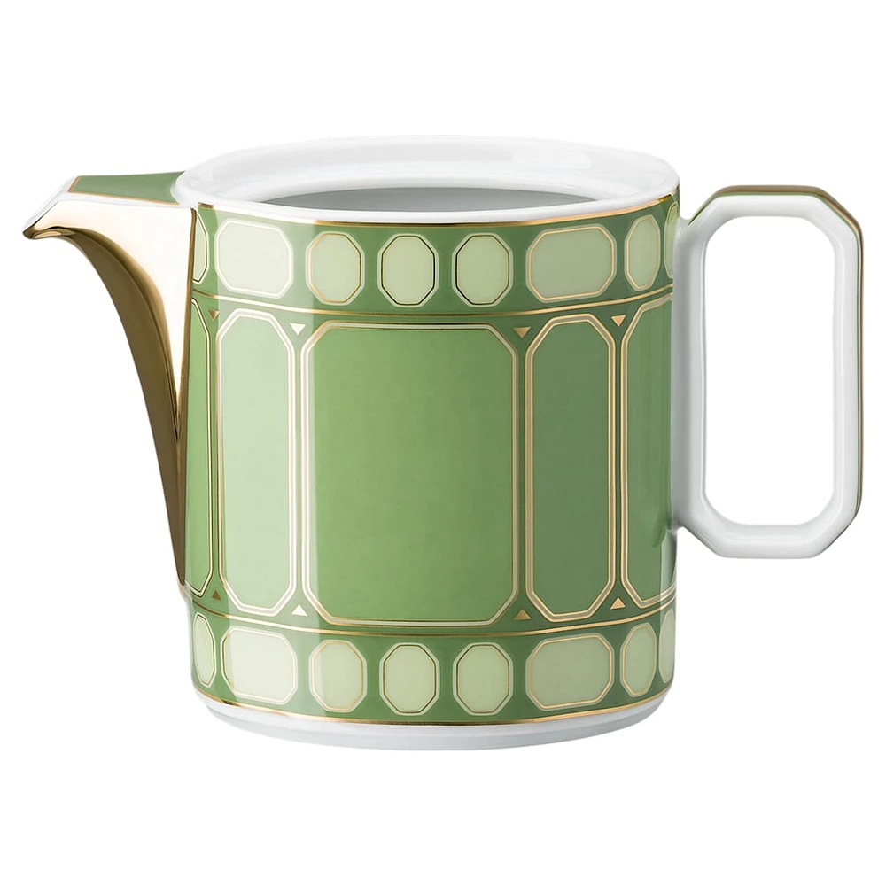 Signum creamer jug, Porcelain, Green by SWAROVSKI