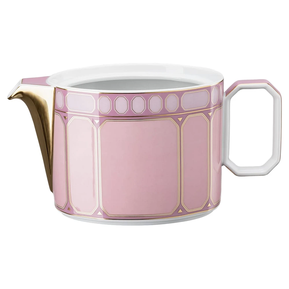 Signum teapot, Porcelain, Small, Pink by SWAROVSKI