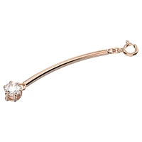 Constella extender, Round cut, White, Rose gold-tone plated by SWAROVSKI