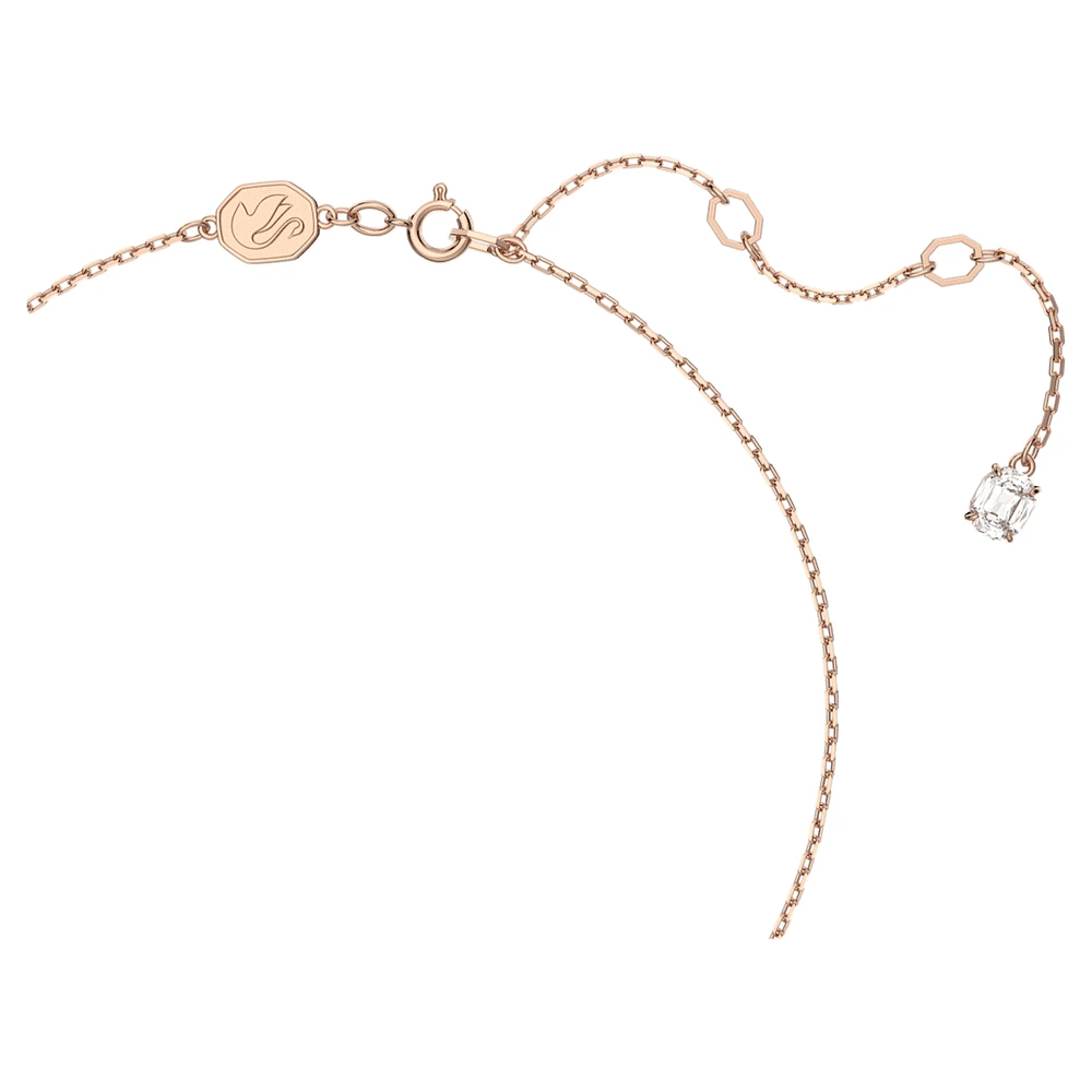 Constella pendant, Round cut, Pavé, White, Rose gold-tone plated by SWAROVSKI