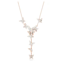 Idyllia Lilia Y necklace, Butterfly, White