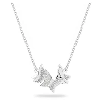 Idyllia Lilia necklace, Butterfly, White