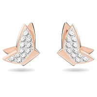 Idyllia Lilia stud earrings, Butterfly, White