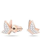 Idyllia Lilia stud earrings, Butterfly, White