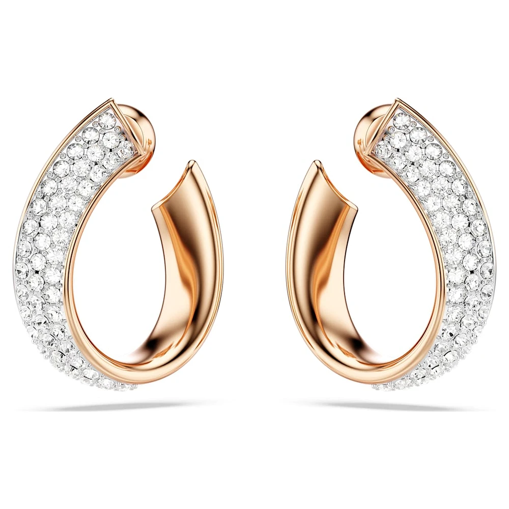 Exist hoop earrings, Small, White