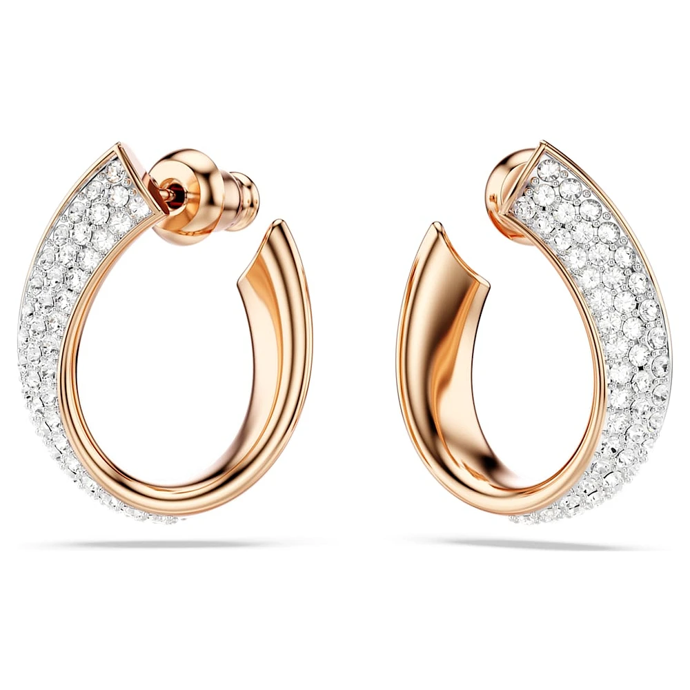 Exist hoop earrings, Small, White