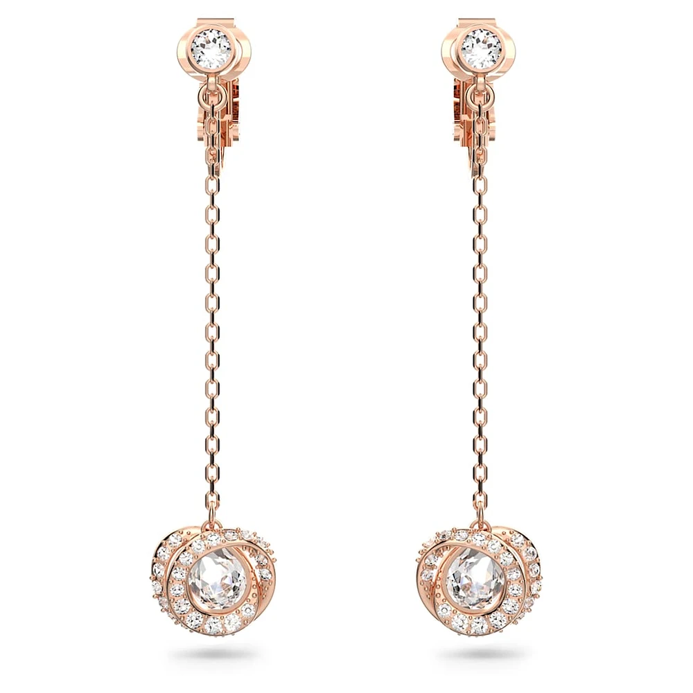 Generation clip earrings, Long, White