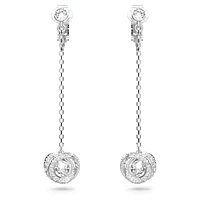 Generation clip earrings, Long, White