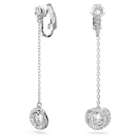Generation clip earrings, Long, White