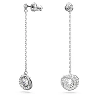 Generation drop earrings, Long, White
