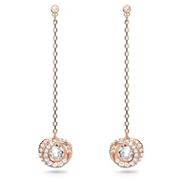 Generation drop earrings, Long, White