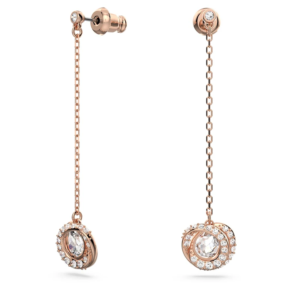 Generation drop earrings, Long, White