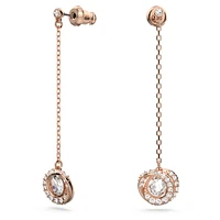 Generation drop earrings, Long, White