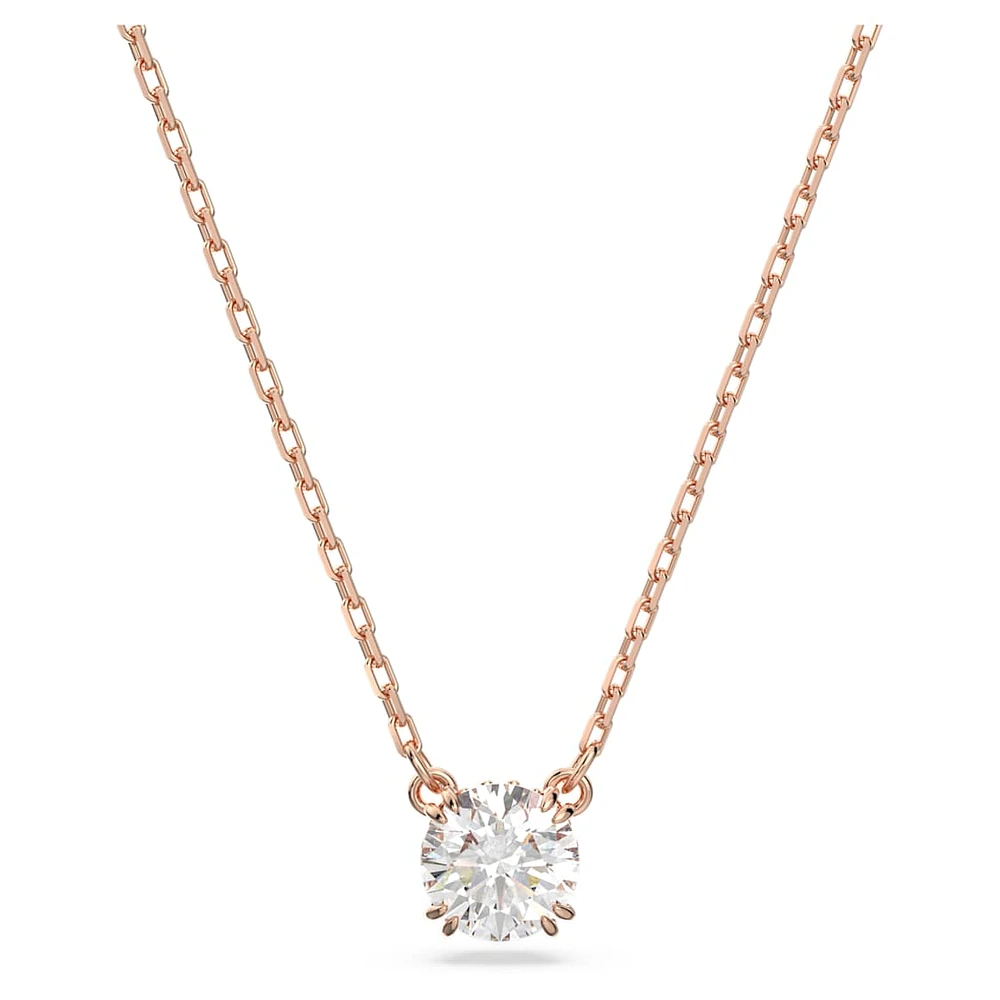 Constella pendant, Round cut, White