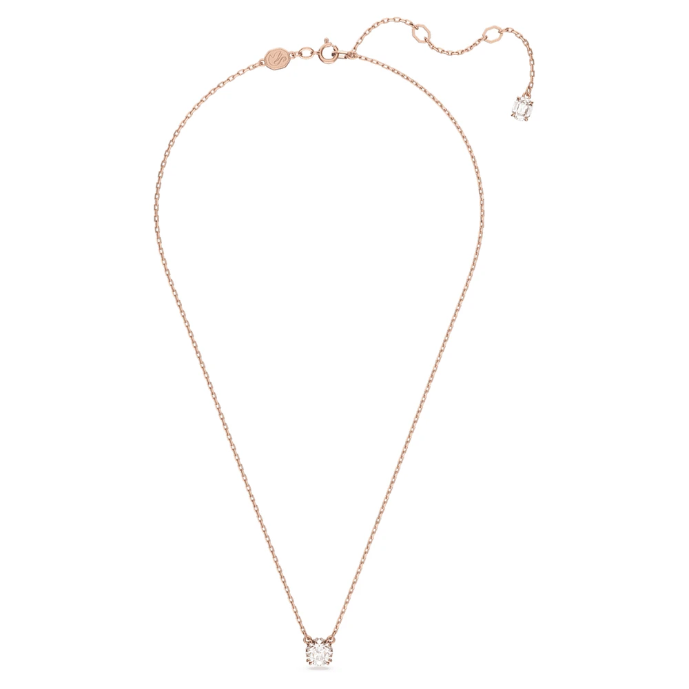 Constella pendant, Round cut, White