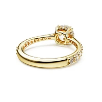 Constella cocktail ring, Round cut, Pavé, White