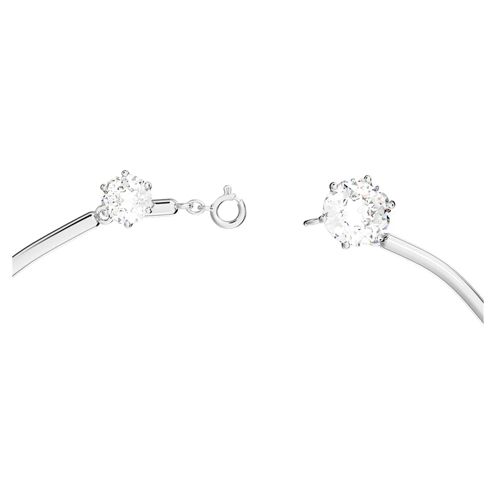Constella necklace, Mixed round cuts, White, Rhodium plated by SWAROVSKI