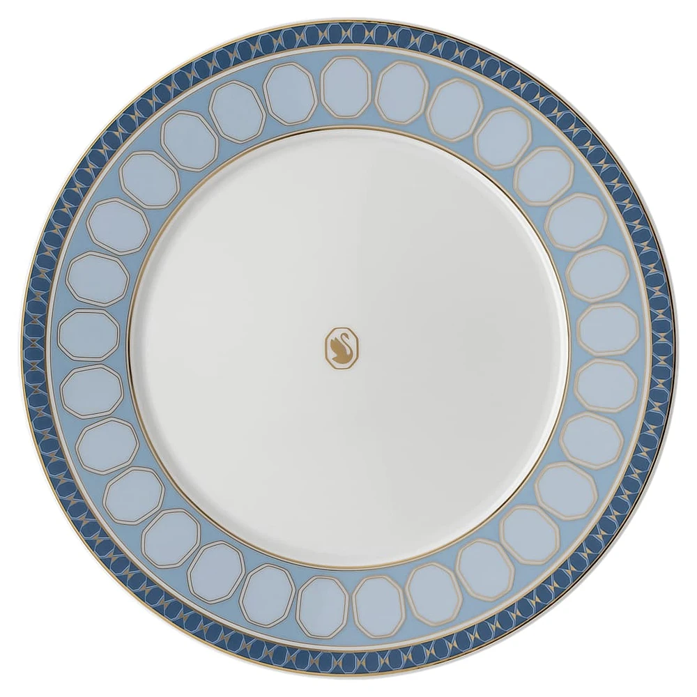 Signum plate set, Porcelain, Medium, Multicoloured by SWAROVSKI