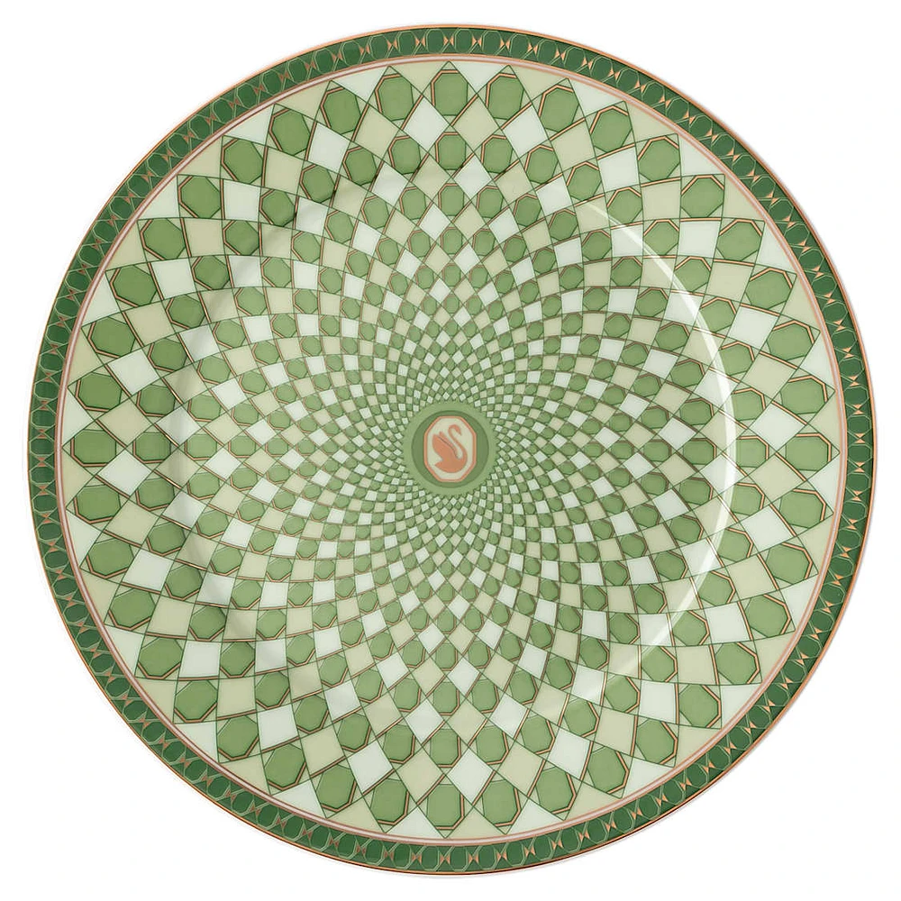 Signum plate set, Porcelain, Medium, Multicoloured by SWAROVSKI