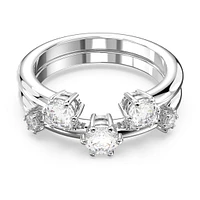 Constella ring, Set (2), Round cut, White