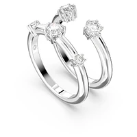 Constella ring, Set (2), Round cut, White