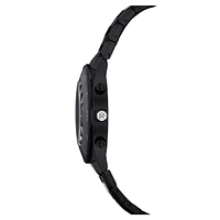 Watch, 39mm, Swiss Made, Metal bracelet, Black, Black finish by SWAROVSKI