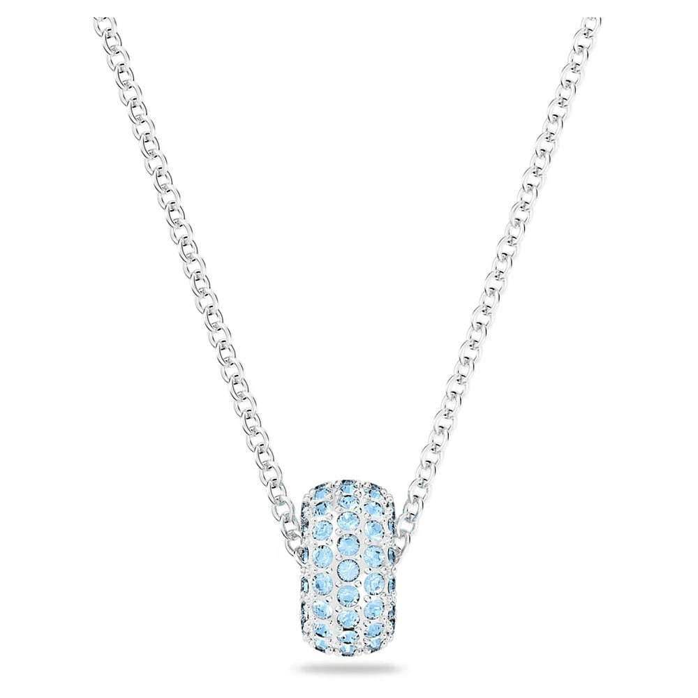 Dextera pendant, Blue, Rhodium plated by SWAROVSKI