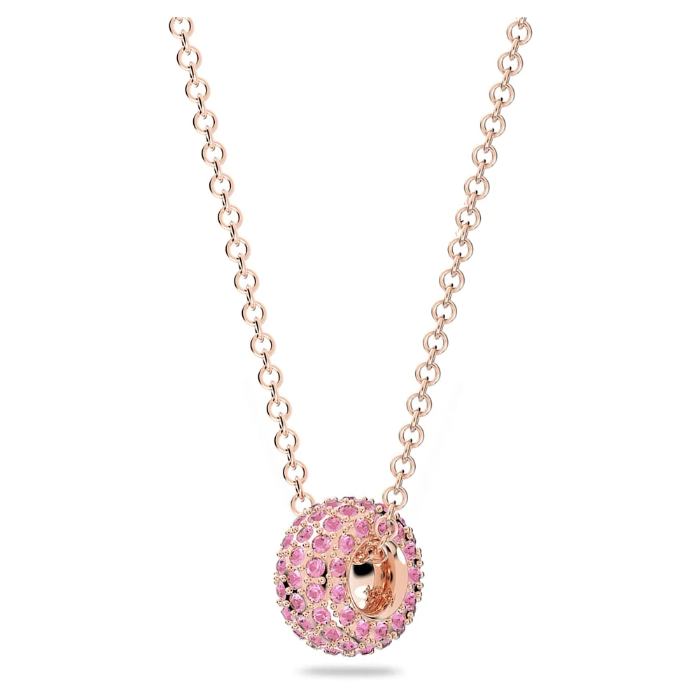 Dextera pendant, Pink, Rose gold-tone plated by SWAROVSKI
