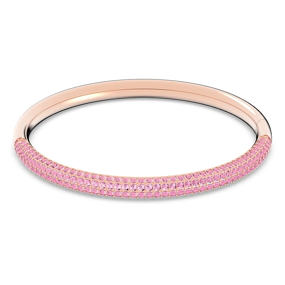 Dextera bangle, Pink, Rose gold-tone finish by SWAROVSKI