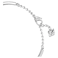 Una Angelic bangle, Clover, Blue, Rhodium plated by SWAROVSKI