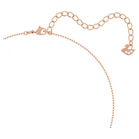 Swarovski Sparkling Dance set, Mixed cuts, Clover, White, Rose gold-tone plated by SWAROVSKI