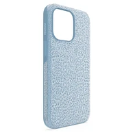 High smartphone case, iPhone® 13 Pro, Blue by SWAROVSKI