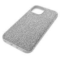 High smartphone case, iPhone® 13 Pro Max, Silver Tone by SWAROVSKI