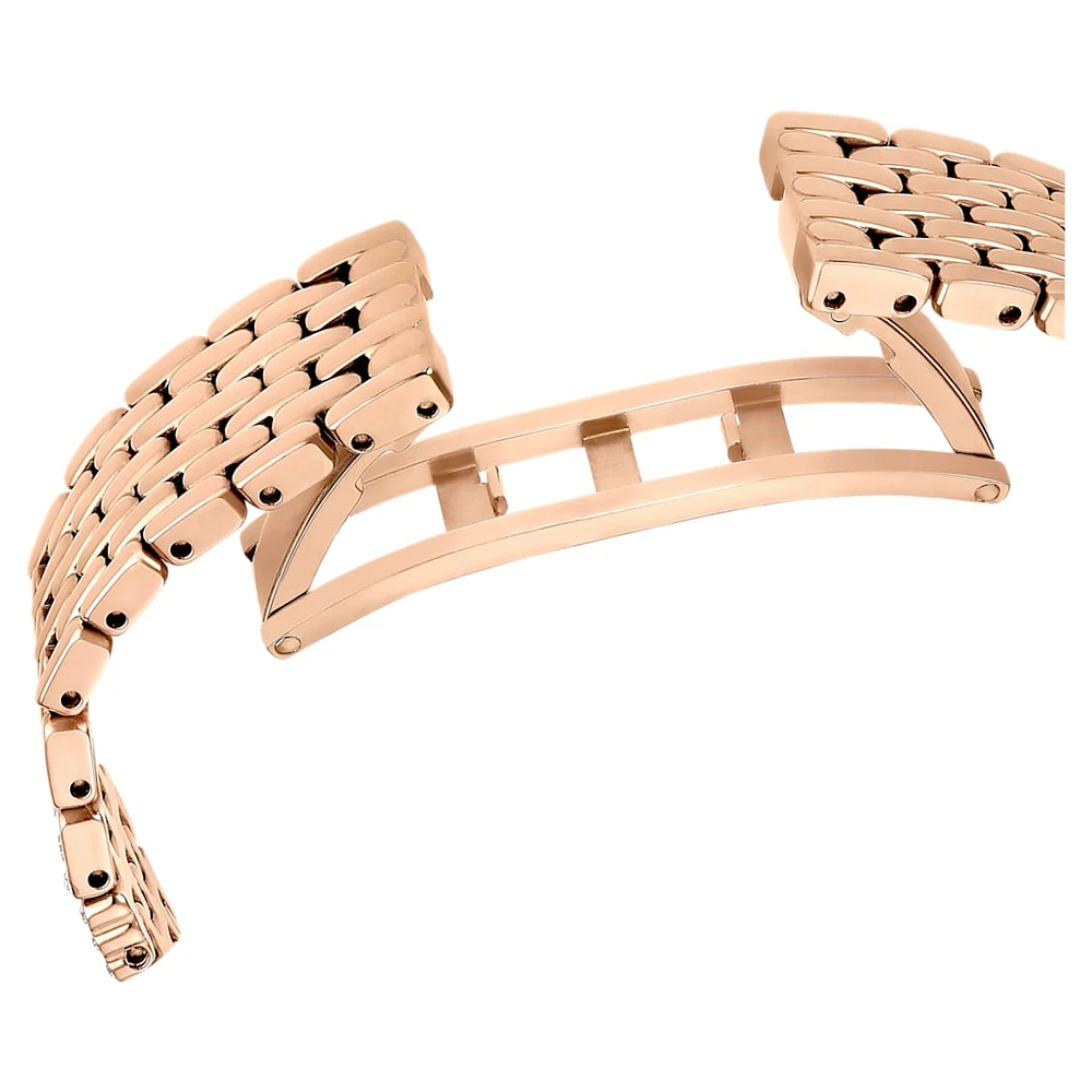 Attract watch, Swiss Made, Full pavé, Crystal bracelet, Rose gold tone, Rose gold-tone finish by SWAROVSKI