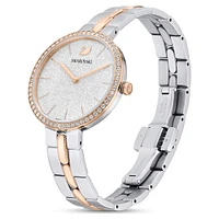 Cosmopolitan watch, Swiss Made, Metal bracelet, White, Mixed metal finish by SWAROVSKI