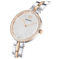 Cosmopolitan watch, Swiss Made, Metal bracelet, White, Mixed metal finish by SWAROVSKI