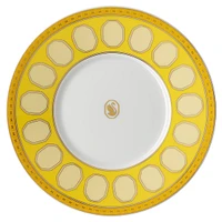 Signum teacup with saucer, Porcelain, Yellow by SWAROVSKI
