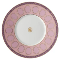 Signum teacup with saucer, Porcelain, Pink by SWAROVSKI