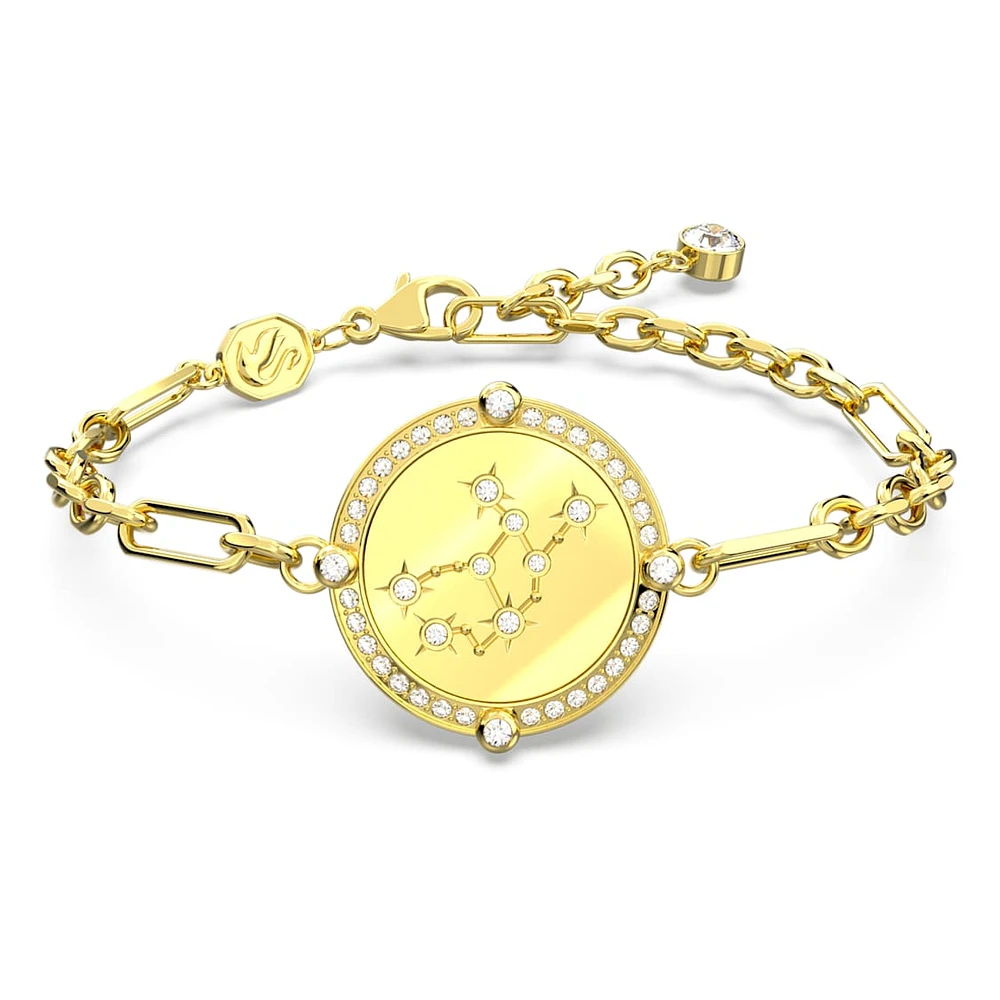 Zodiac bracelet, Virgo, Gold tone, Gold-tone plated by SWAROVSKI