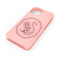 Smartphone case, Swan, iPhone® 14, Pale pink by SWAROVSKI