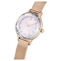 Nova watch, Swiss Made, Metal bracelet, Rose gold tone, Rose gold-tone finish by SWAROVSKI