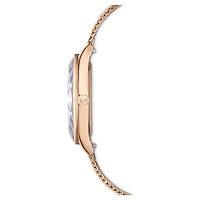 Nova watch, Swiss Made, Metal bracelet, Rose gold tone, Rose gold-tone finish by SWAROVSKI