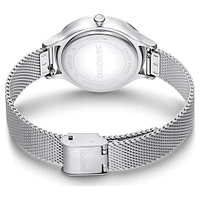 Nova watch, Swiss Made, Metal bracelet, Silver Tone, Stainless steel by SWAROVSKI