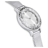 Nova watch, Swiss Made, Metal bracelet, Silver Tone, Stainless steel by SWAROVSKI
