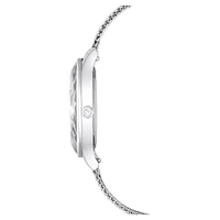 Nova watch, Swiss Made, Metal bracelet, Silver Tone, Stainless steel by SWAROVSKI