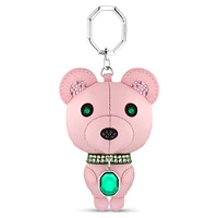 Icons key ring, Bear, Multicolored, Stainless steel by SWAROVSKI